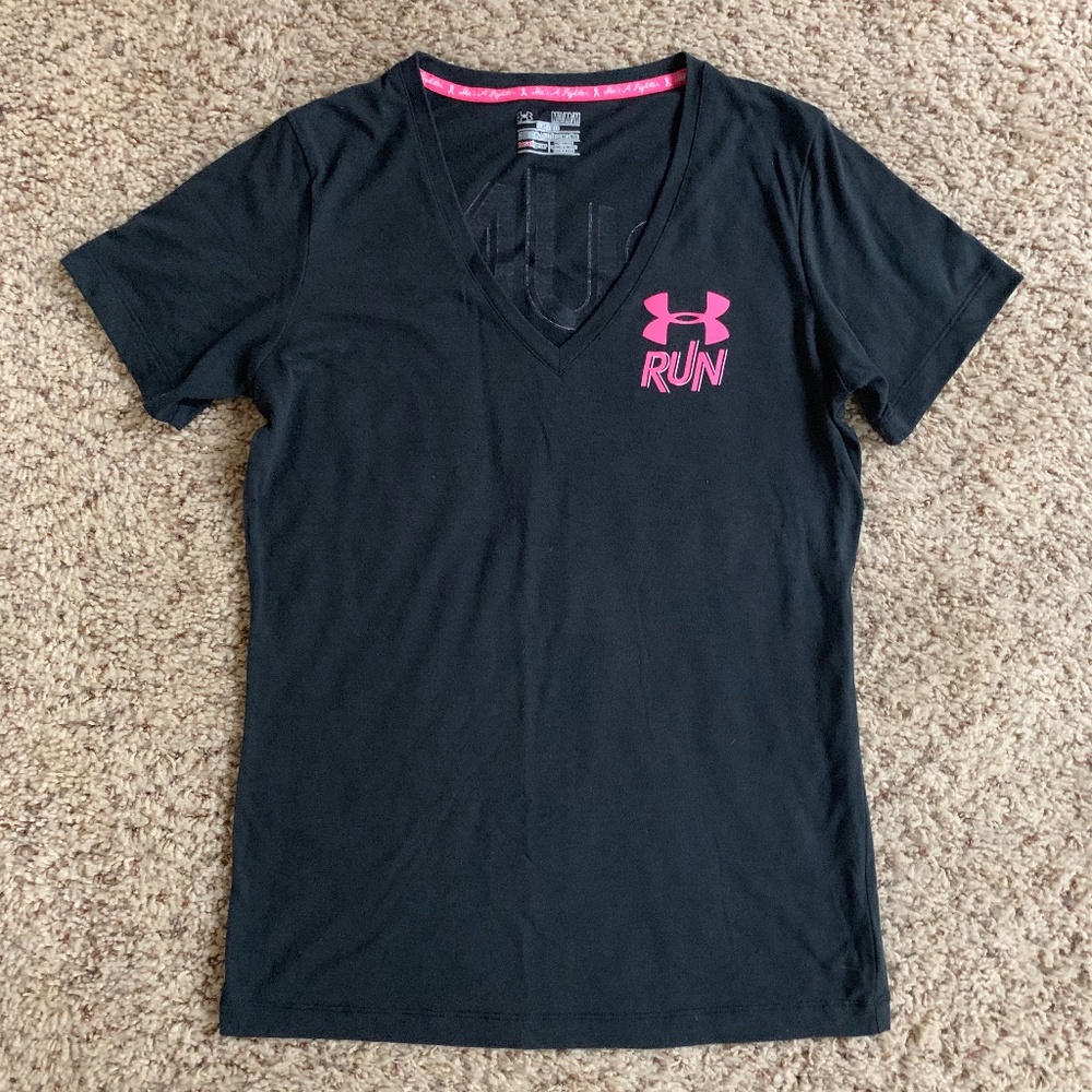 Breast Cancer Awareness Under Armour V-neck